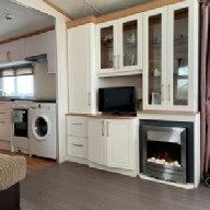 Lounge area at accessible caravan Susan on north Kent Coast.